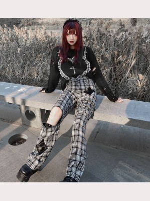 Checker Punk Gothic Pants by Blood Supply (BSY71)